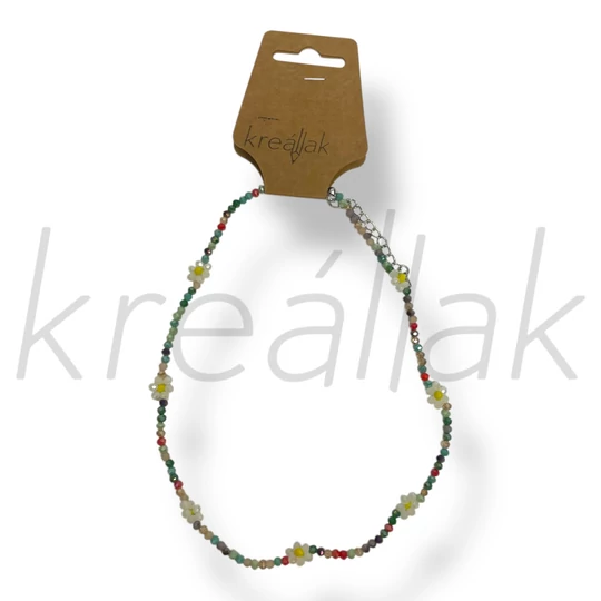 Zöld apró gyöngyös nyaklánc