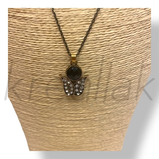 Fekete köves nyaklánc 
