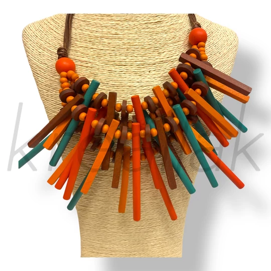 Narancs fa nyaklánc