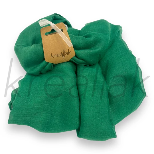 Egyszínű sál türkízkék