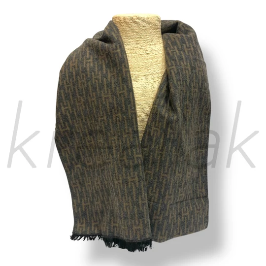 Barna kétoldalas férfi sál