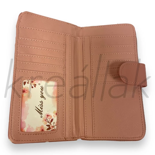 Rózsaszín pöttyös pénztárca