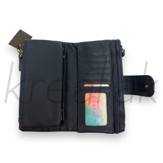 Kék puha pénztárca