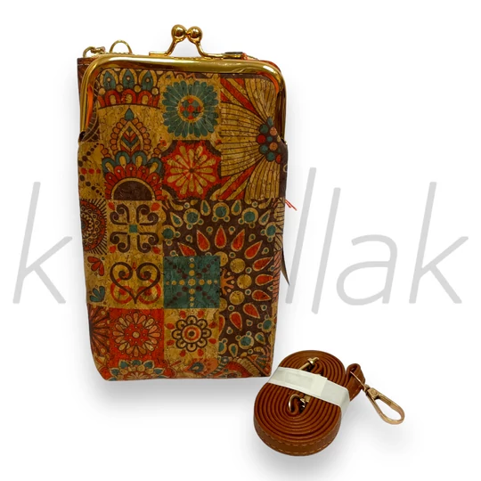 Parafa hatású mintás tárca