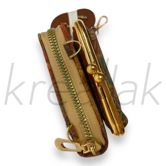 Parafa hatású mintás tárca