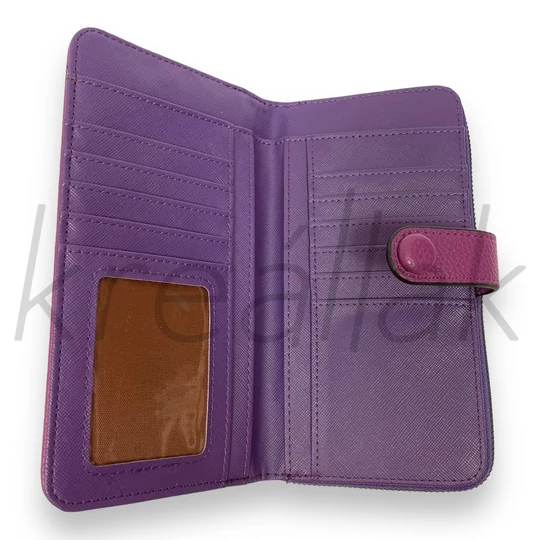 Lila mintás pénztárca