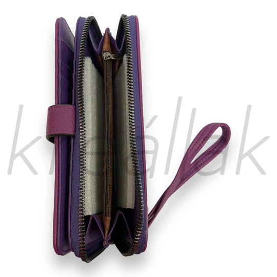 Lila mintás pénztárca