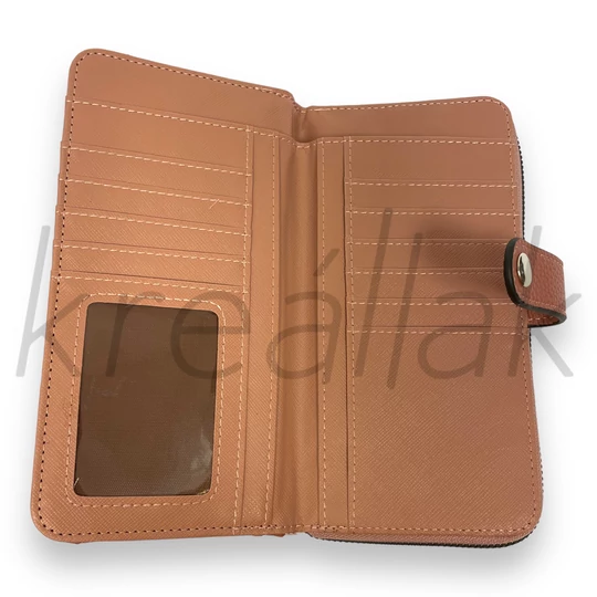 Rózsaszín mintás pénztárca