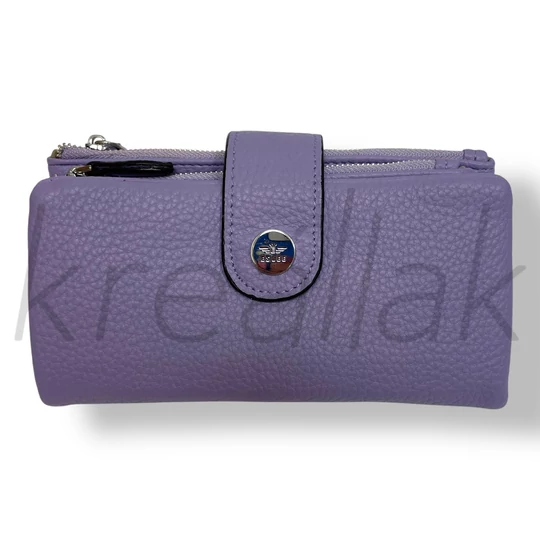 Lila puha műbőr pénztárca 