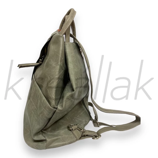 Sötétszürke kereszt zipzáras hátitáska