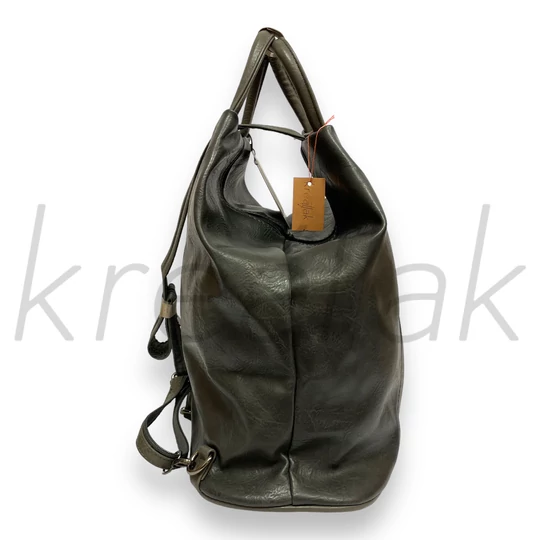 Sötétszürke kereszt zipzáras hátitáska