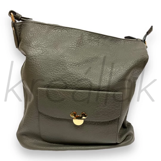 Válltáska - Sötétszürke műbőr válltáska