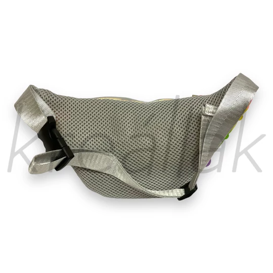 Ezüst szilikonos övtáska