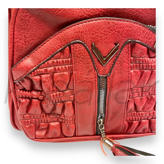 Bordó ráncolt elejű hátitáska