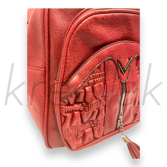 Bordó ráncolt elejű hátitáska