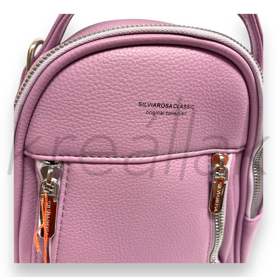 Levendula színű kis hátizsák