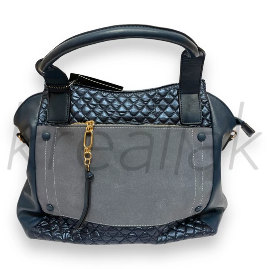 Válltáska - Kék steppelt nagy táska