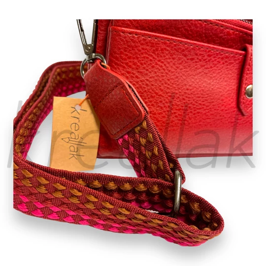 Bordó,mintás pántos kis válltáska