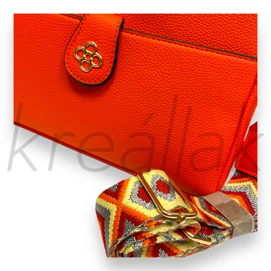 Narancs színű elegáns válltáska