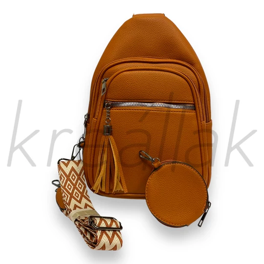 Hátitáska - Barna színű keresztpántos hátitáska