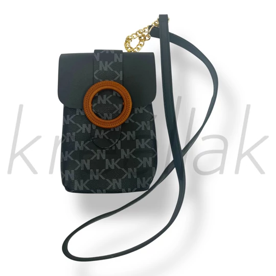 Fekete telefontartó táska