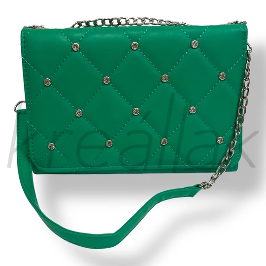 Benetton zöld köves táska