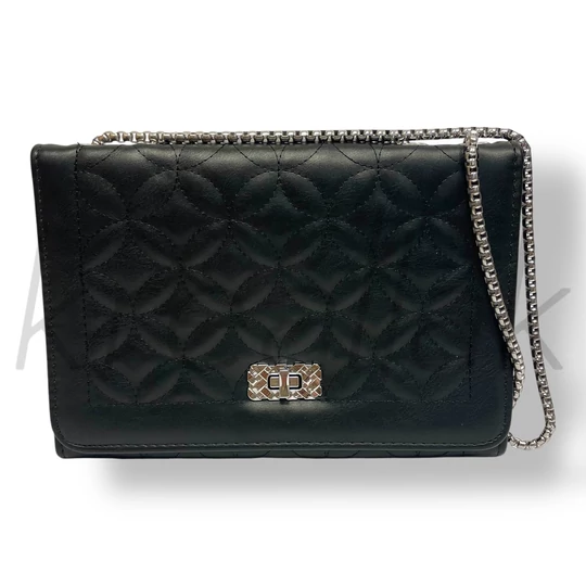 Fekete magában mintás válltáska