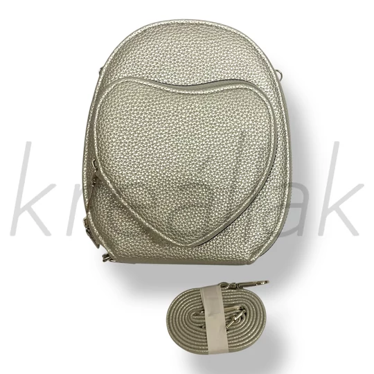 Ezüst szív válltáska