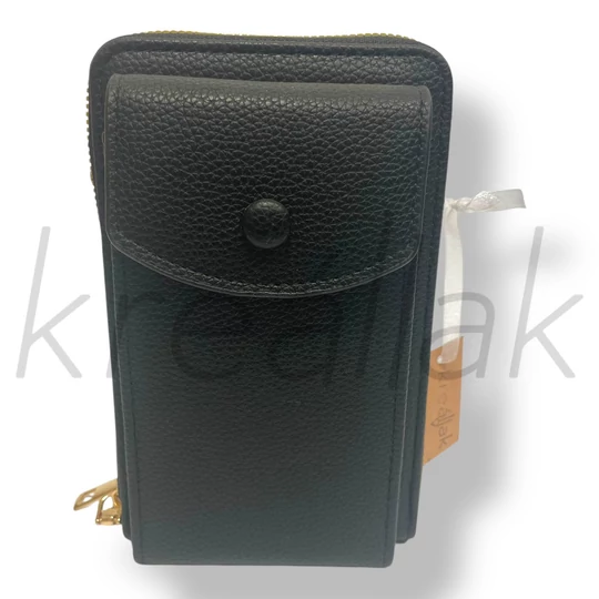 Fekete telefon táska