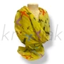 Sárga mintás kendő