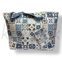 Kék bohém mintás strandtáska