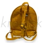 Mustársárga húzott elejű hátitáska