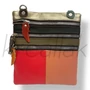 Piros színes bőr oldaltáska