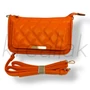 Narancssárga steppelt válltáska