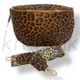 Barna párduc mintás táska